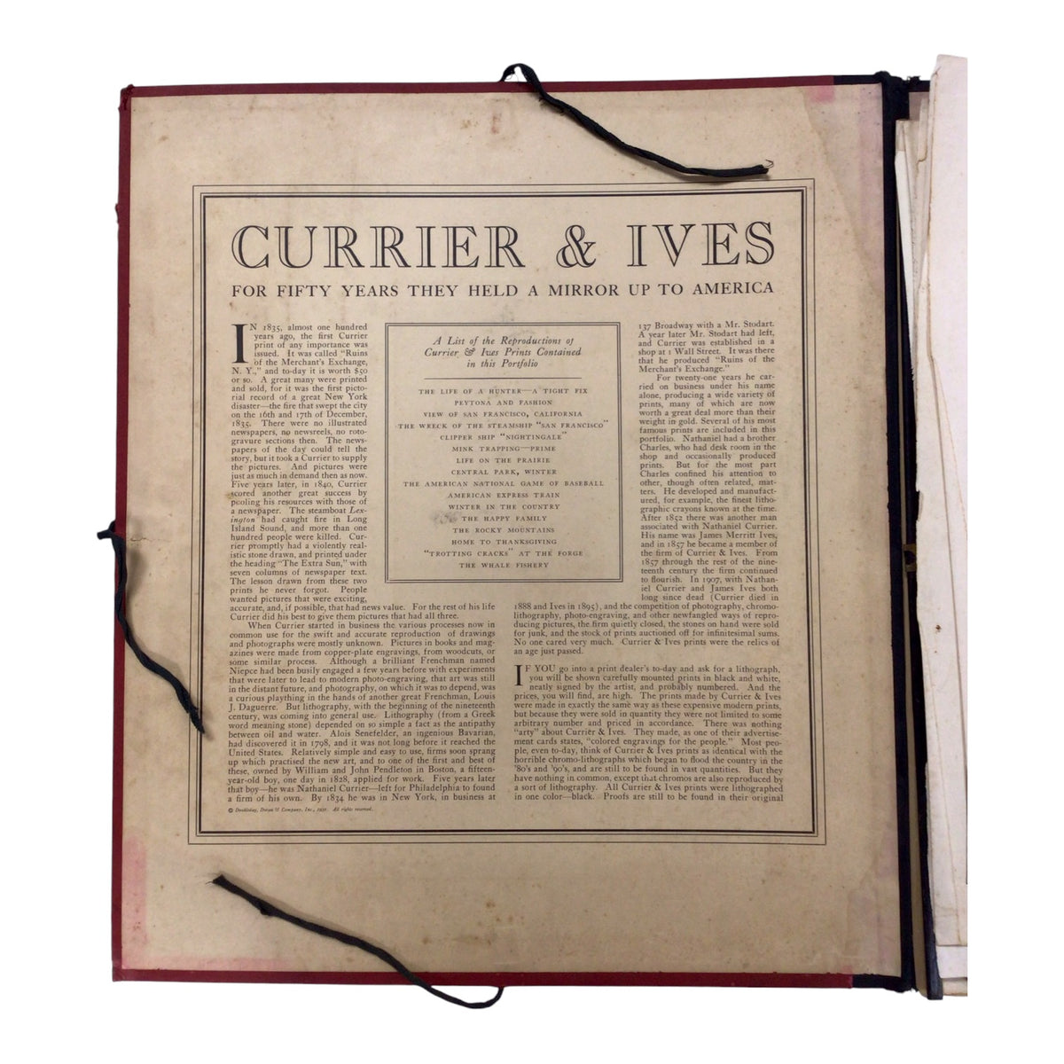 Currier & Ives 1936 Calendar Art Prints – Travelers Insurance Company Vintage Collection
