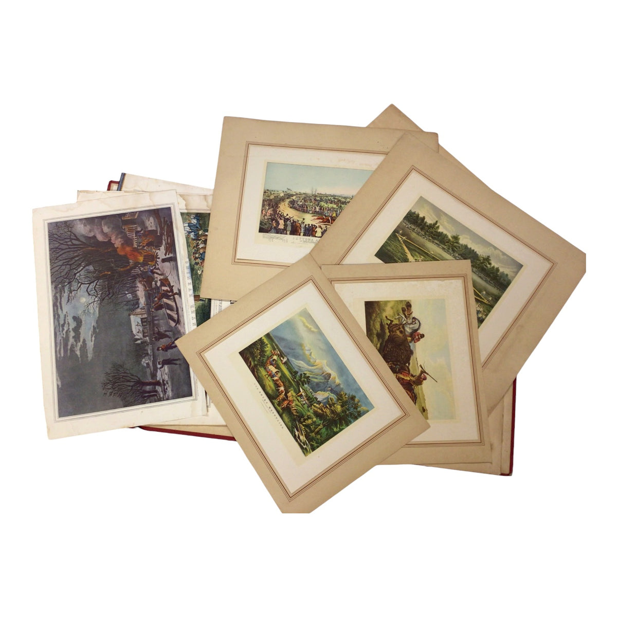 Currier & Ives 1936 Calendar Art Prints – Travelers Insurance Company Vintage Collection