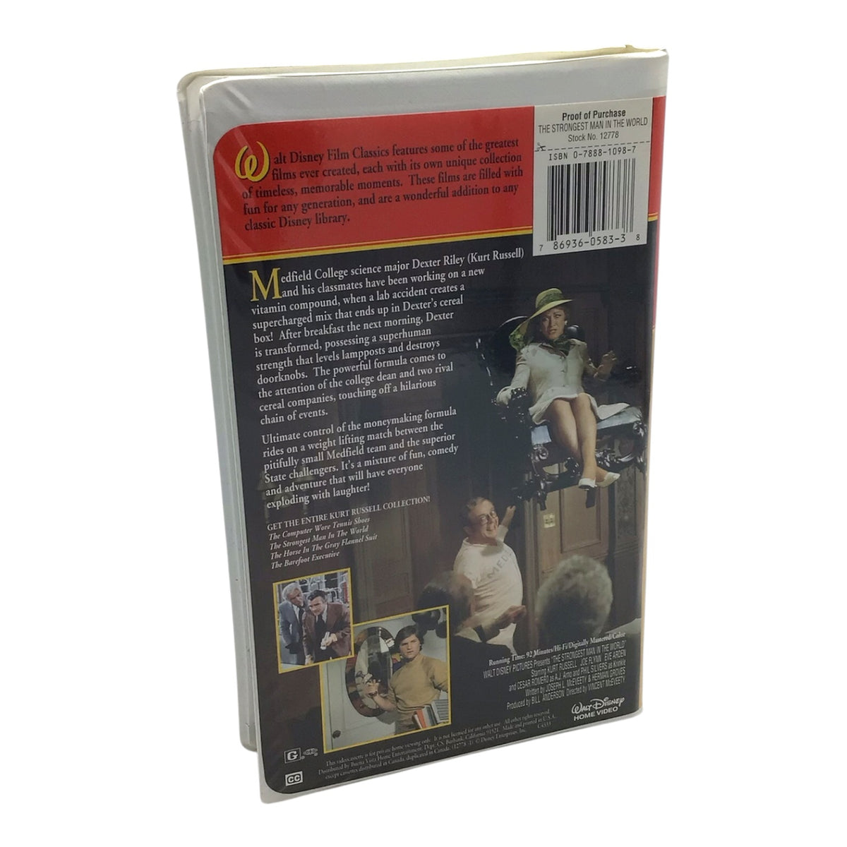 The Strongest Man in the World VHS - Walt Disney Film Classics Kurt Russell Collection Vol. 2