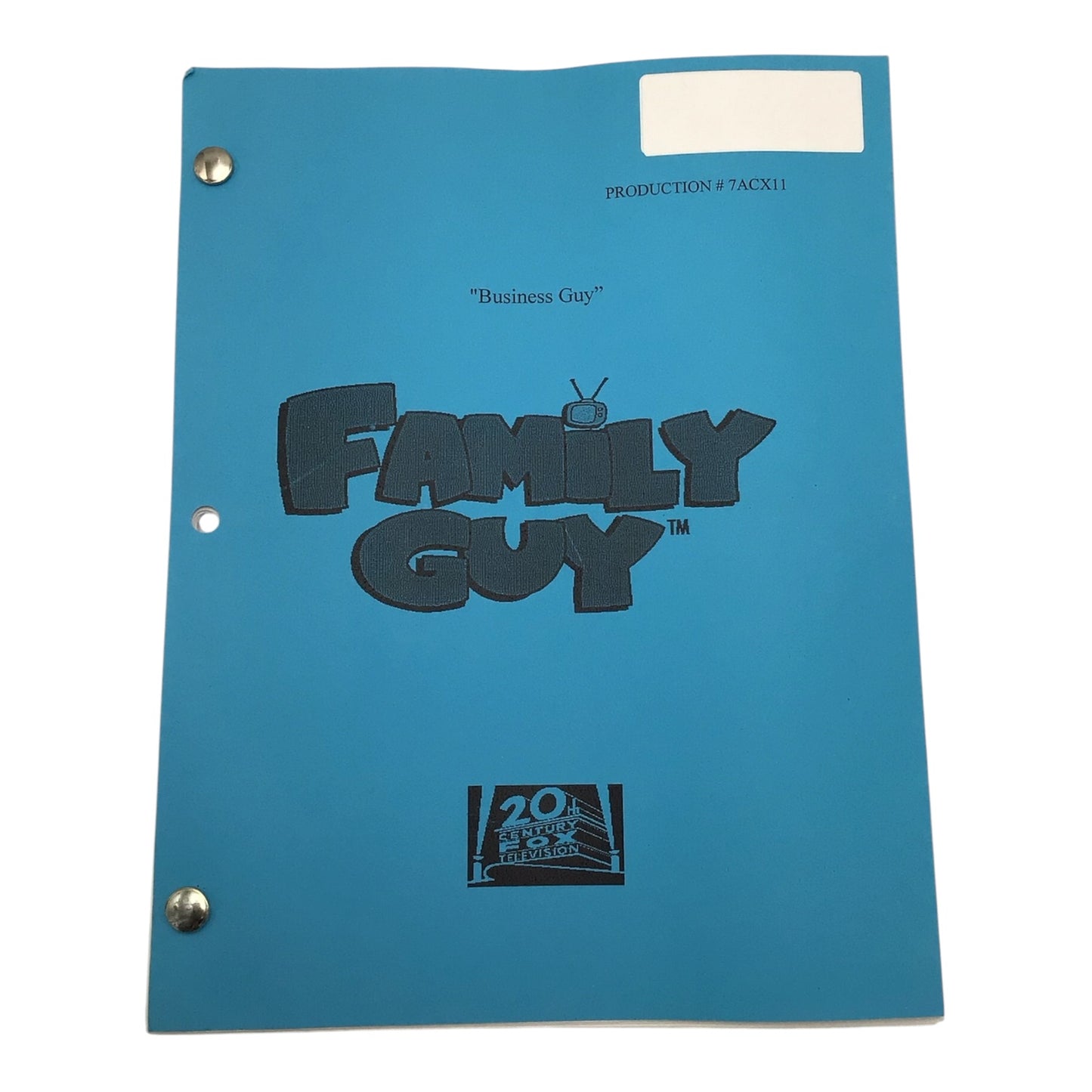 Family Guy "Business Guy" Table Draft Script Production #7ACX11