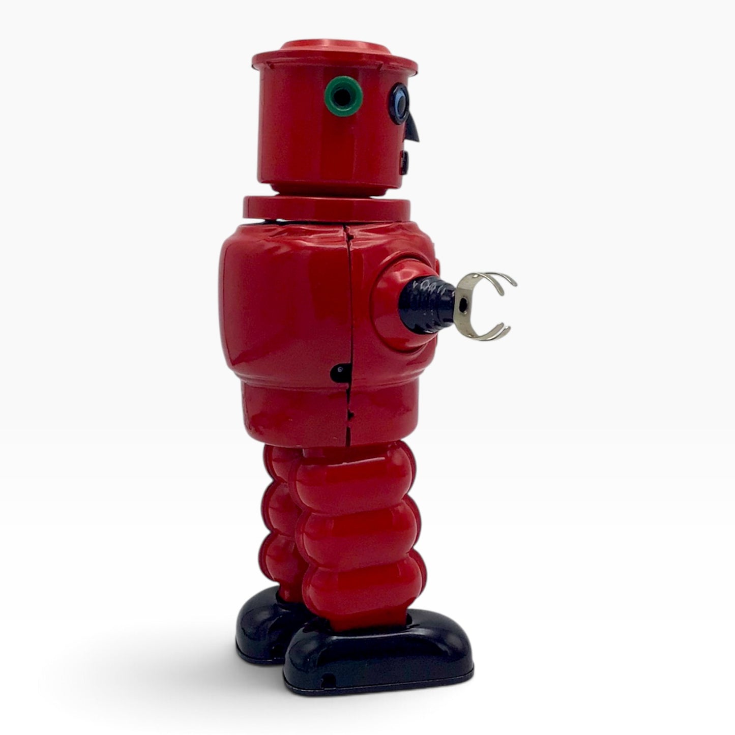 Ha Ha Toy Red Mechanical Roby Robot MS-640 – Vintage Tin Wind-Up Robot – Retro Space Toy