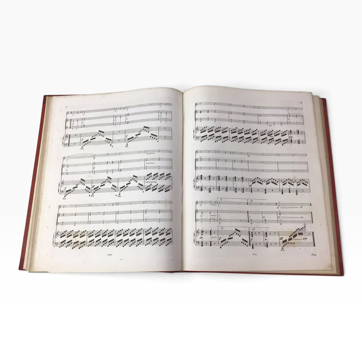 Ignaz Lachner “Night” for Horn and Piano – Set of 2 Vintage German Sheet Music Books