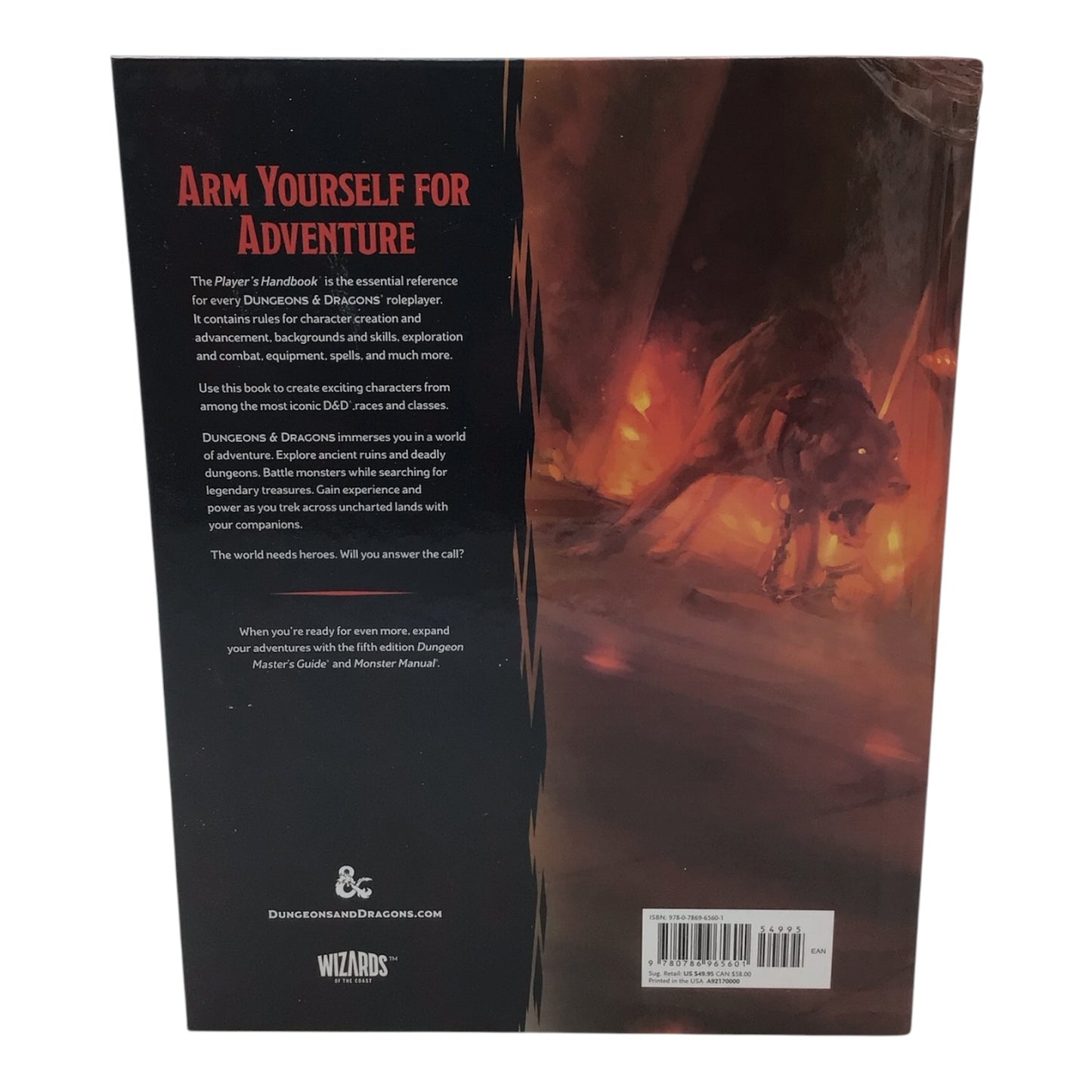 Dungeons & Dragons Player's Handbook Hardcover - Tenth Printing 2018