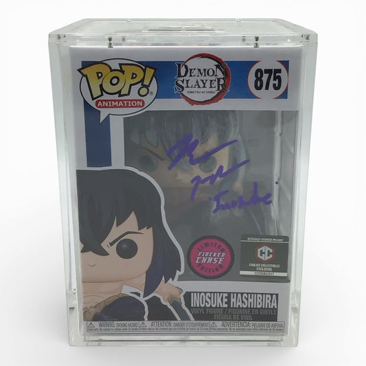 Funko Pop! Demon Slayer Inosuke Hashibira #875 - Signed by Bryce Papenbrook