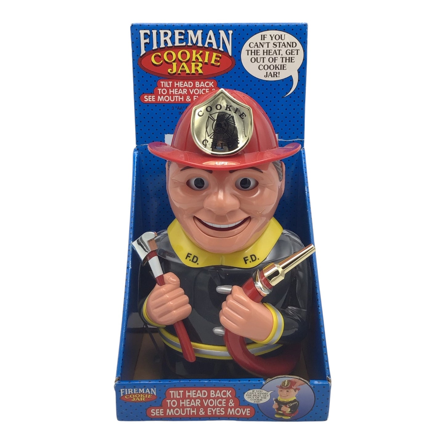 Talking Fireman Cookie Jar - Fun-Damental Too LTD 2002