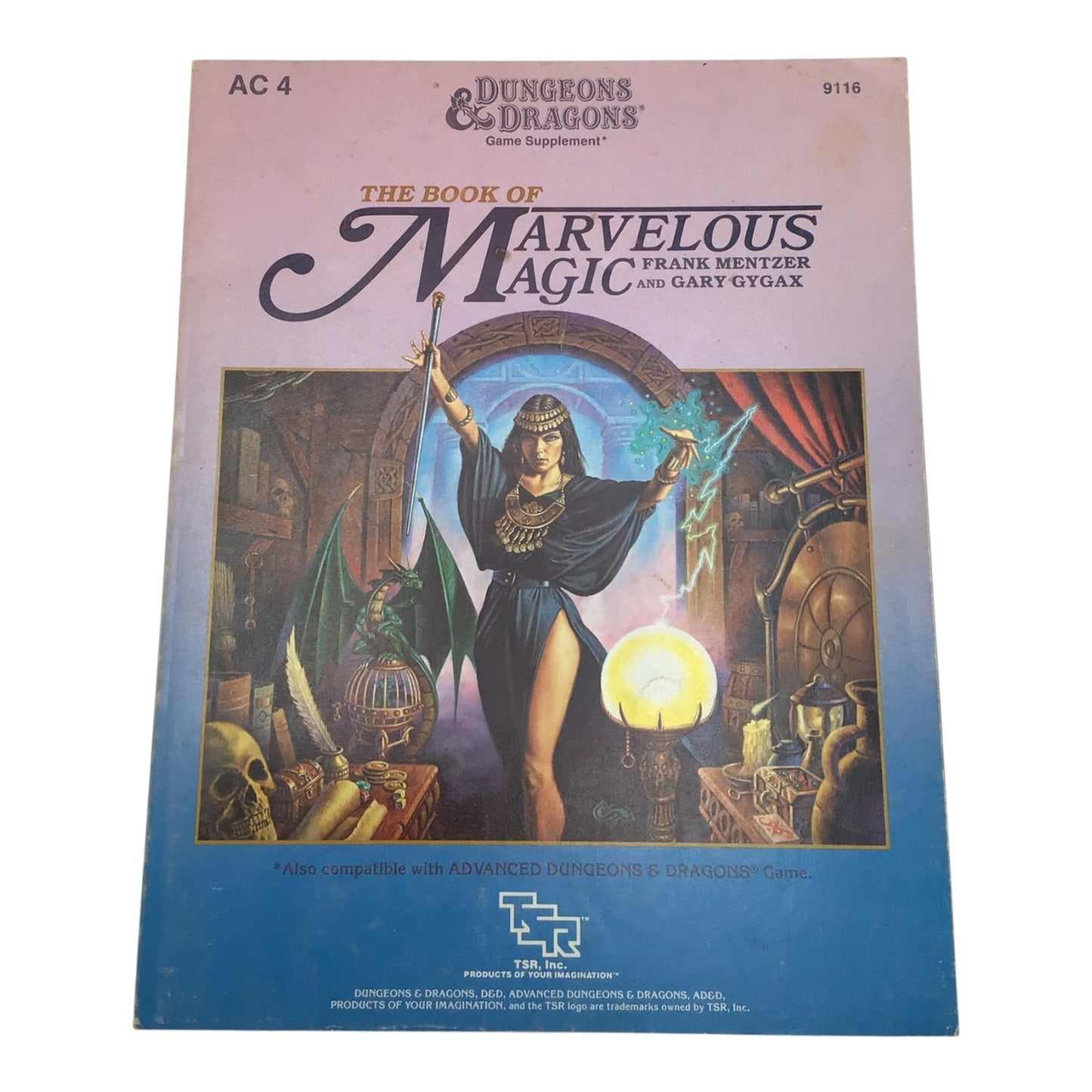 Dungeons & Dragons The Book of Marvelous Magic Game Supplement AC4 #9116 1985