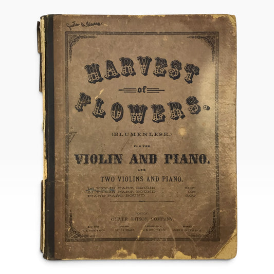 Harvest of Flowers Blumenlese Violin & Piano – Vintage Music Sheet Book