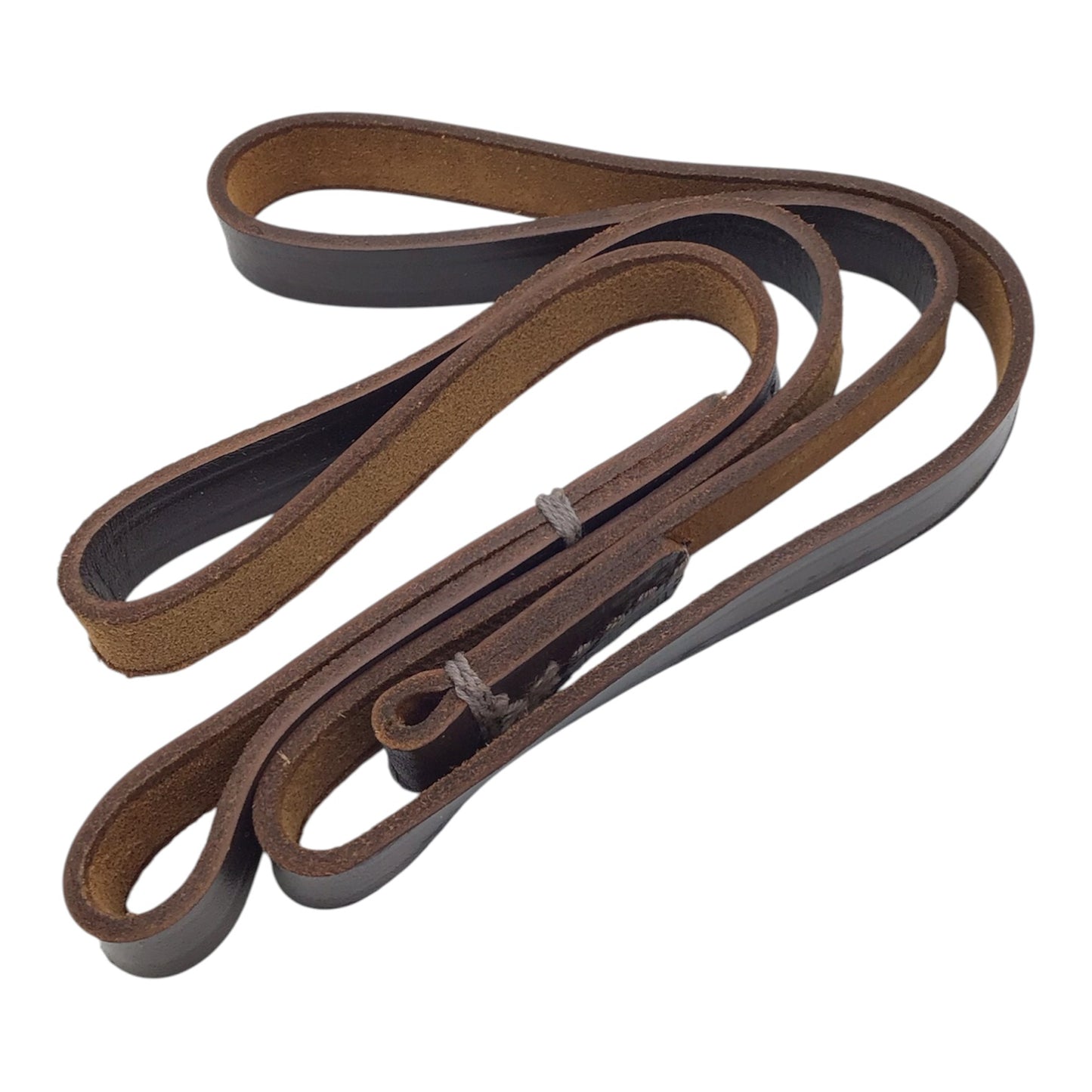 USSR/Russian Military Soviet Army Makarov PM Pistol Belt Holster – 1985 Brown Leather with Safety Strap Lanyard
