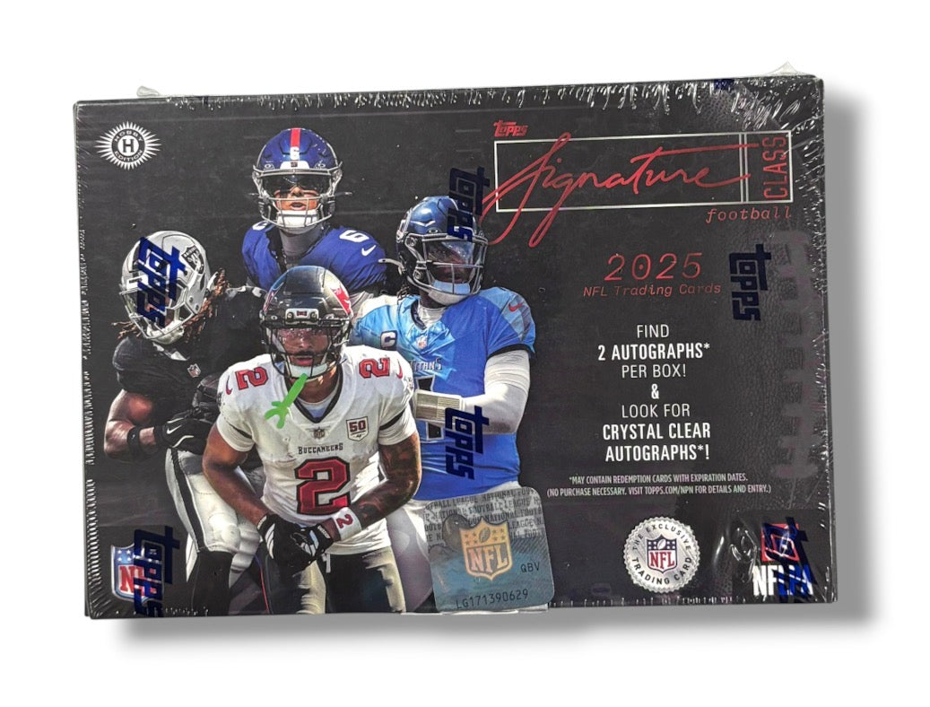 2025 Topps Signature Class Football Hobby Box Sealed - 2 Autos Guaranteed