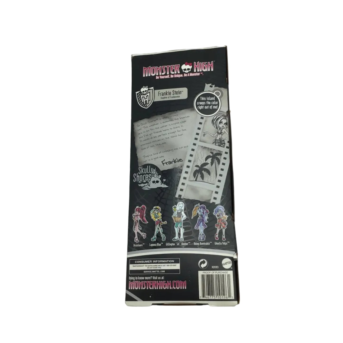 Monster High Skull Shores Frankie Stein 2011 - New in Box