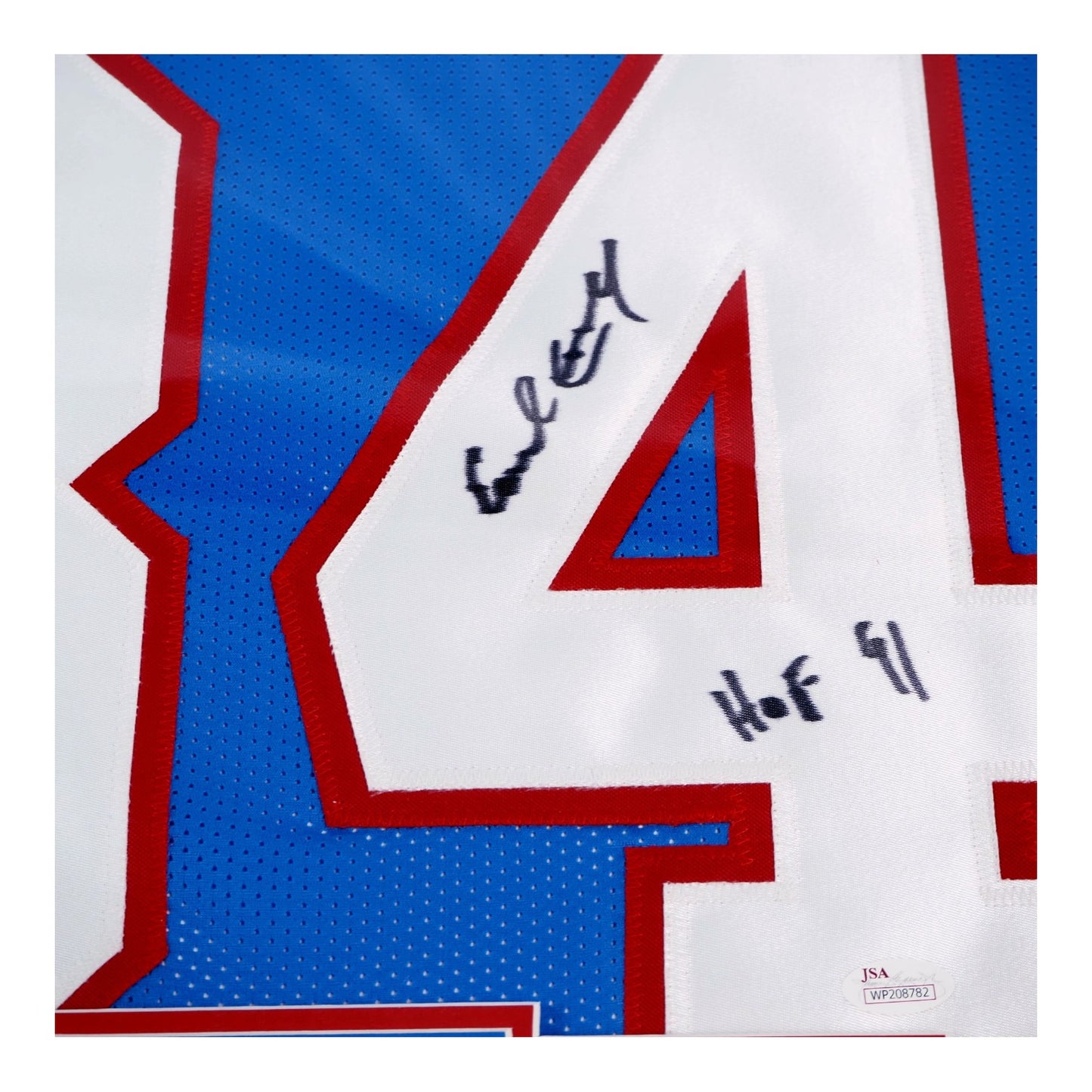Houston Oilers Earl Campbell Signed Jersey #34 W/ Inscription - JSA Certified