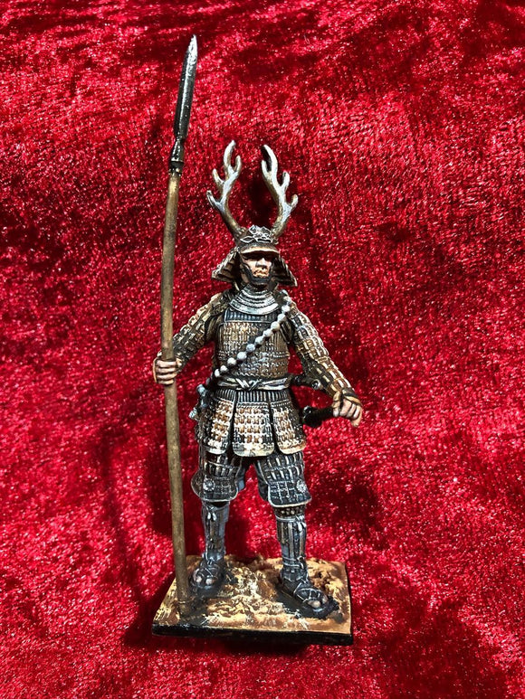E.K. Castings Samurai with Yari spear, 1600 figure 54mm #M128