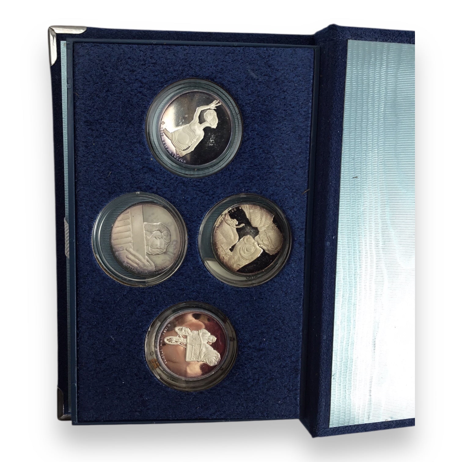 E.T The Extra-Terrestrial Limited Edition Collector Silver Coin Set 1982 with Case