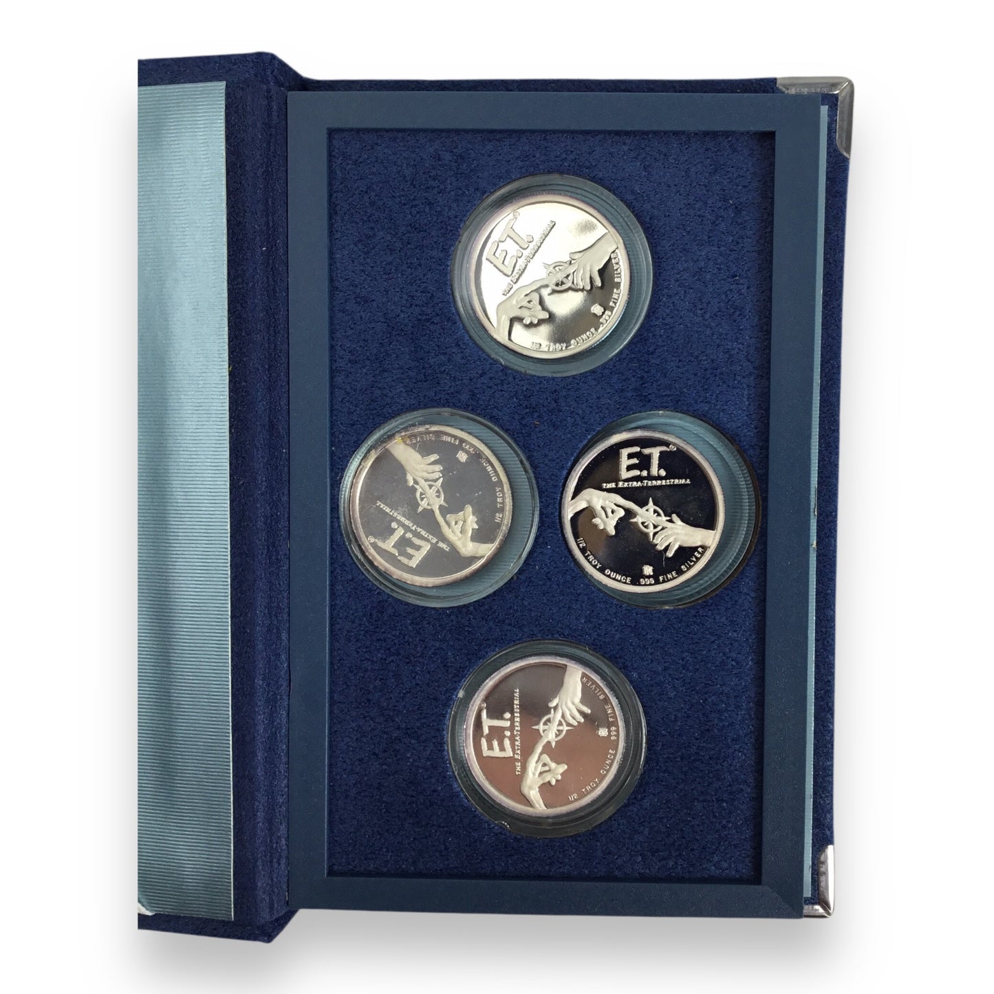 E.T The Extra-Terrestrial Limited Edition Collector Silver Coin Set 1982 with Case