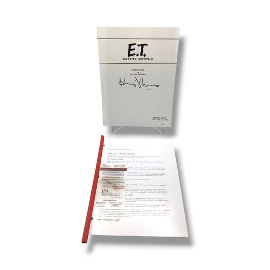 E.T. - The Extra-Terrestrial Movie Script | Signed by Henry Thomas (JSA)