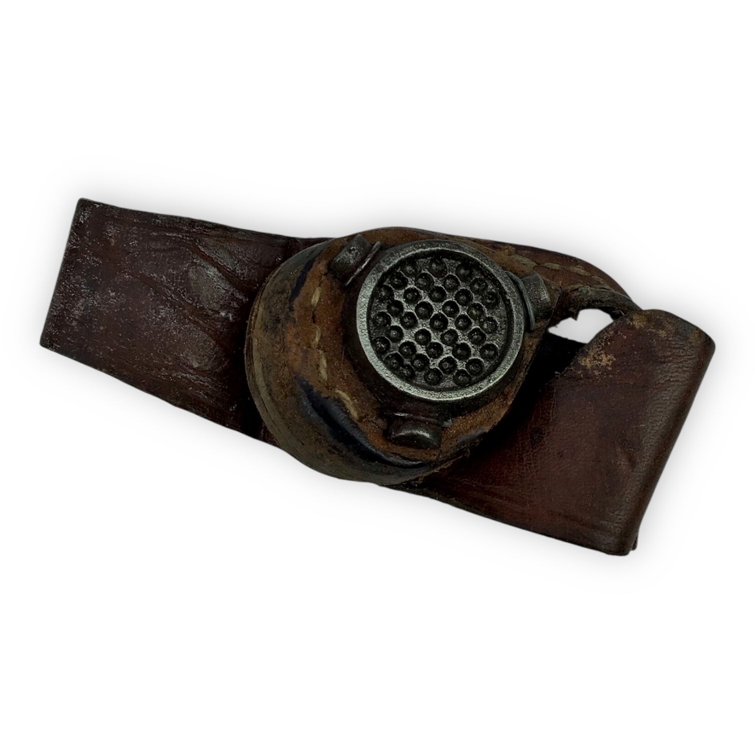 Early 1900s Sailmaker's Tool - Leather and Metal Construction