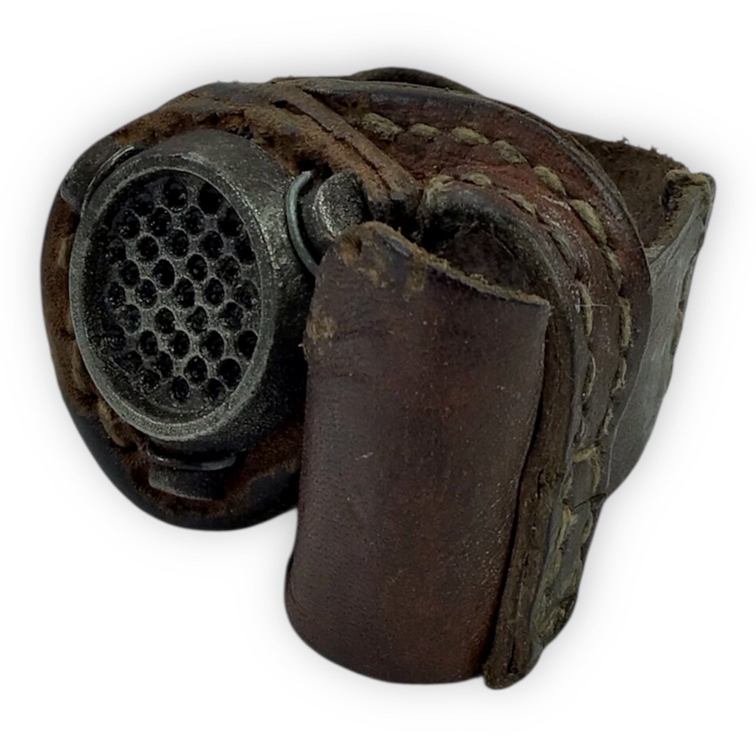 Early 1900s Sailmaker's Tool - Leather and Metal Construction