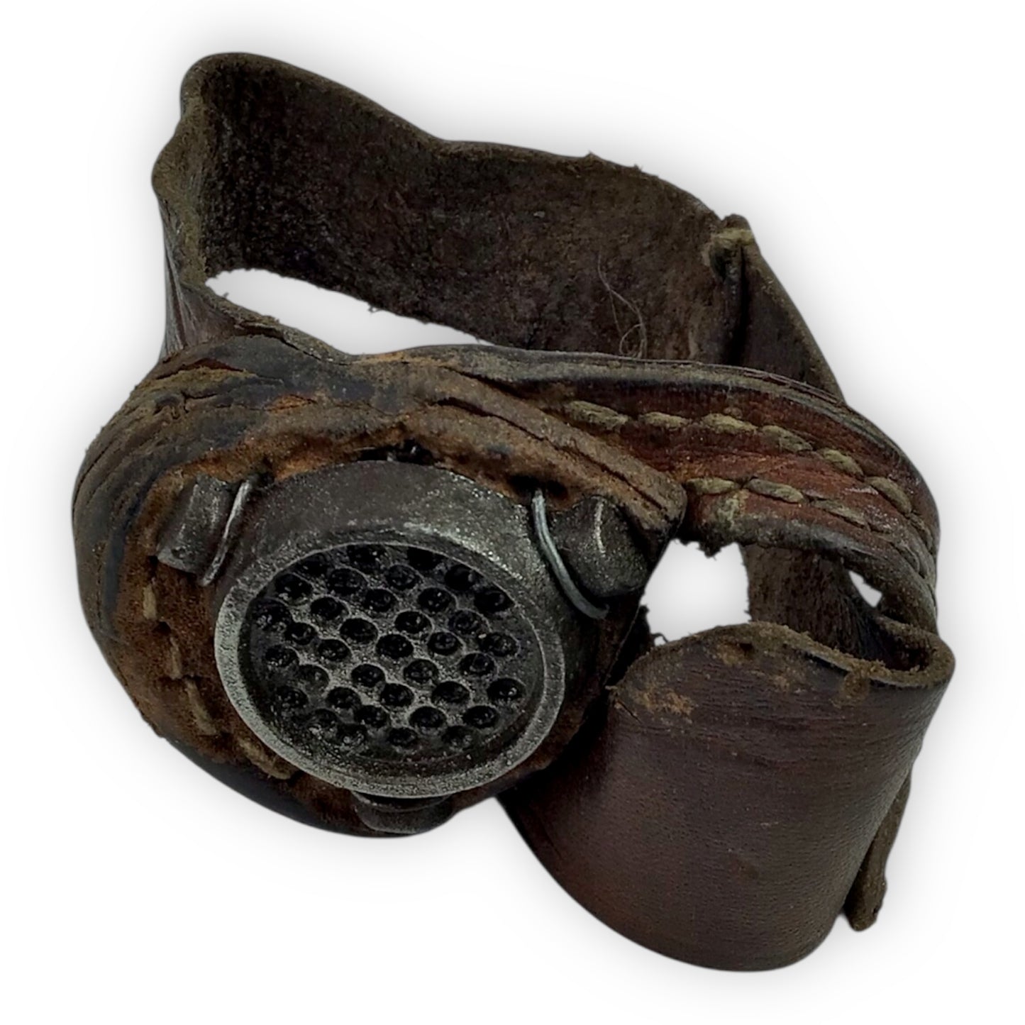 Early 1900s Sailmaker's Tool - Leather and Metal Construction
