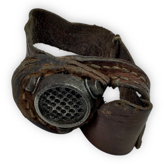 Early 1900s Sailmaker's Tool - Leather and Metal Construction