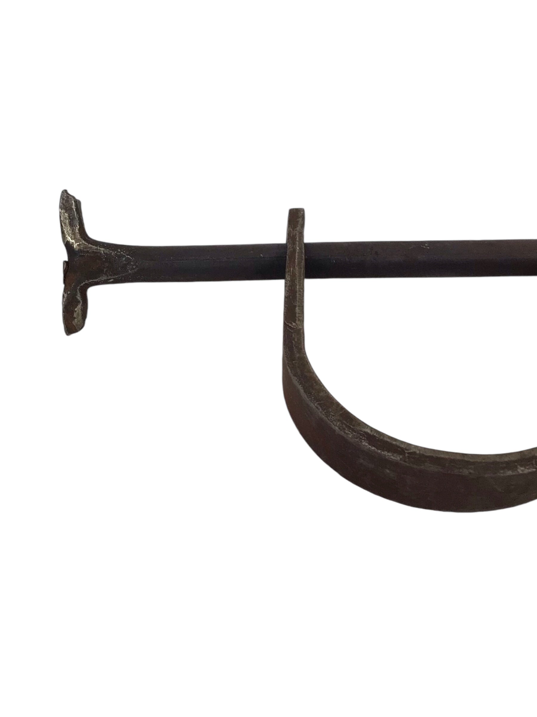 Early American 18th-19thC Antique Leg and Handcuffs with Original Lock