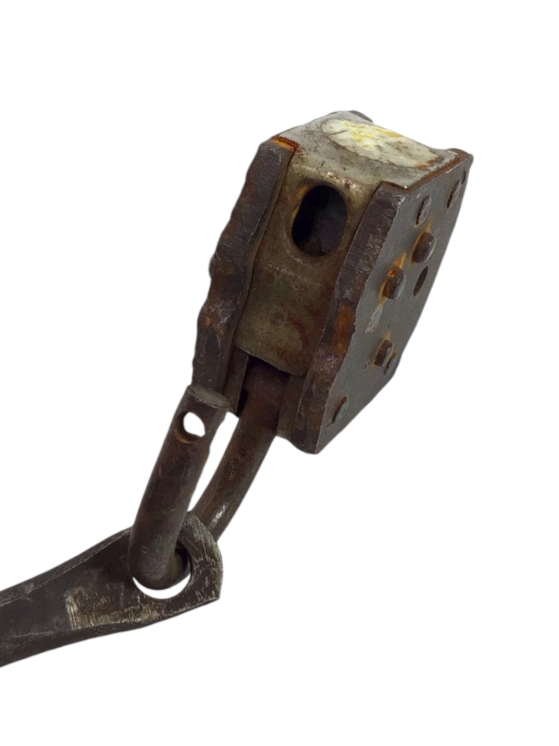 Early American 18th-19thC Antique Leg and Handcuffs with Original Lock