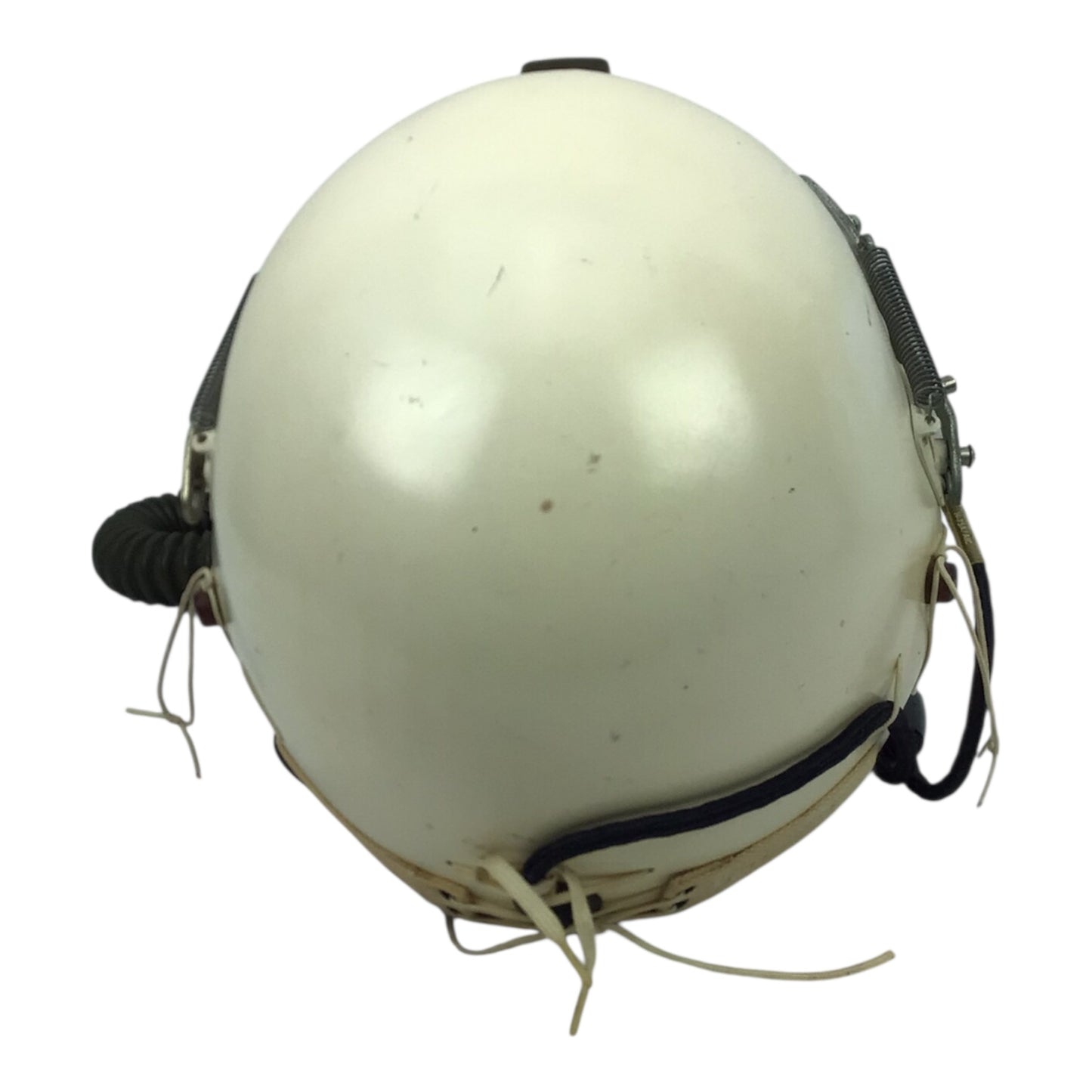 Early U.S. Vietnam War Jet Pilot Pittman Flight Helmet w/ Oxygen & Avionics and Air Force Markings