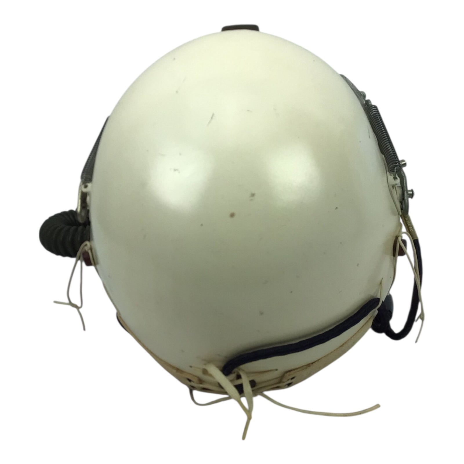 Early U.S. Vietnam War Jet Pilot Pittman Flight Helmet w/ Oxygen & Avionics and Air Force Markings