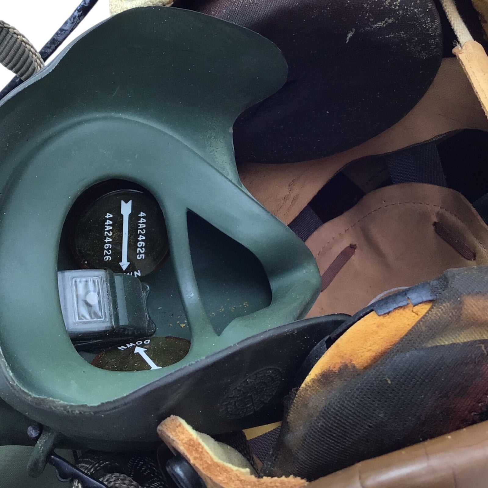 Early U.S. Vietnam War Jet Pilot Pittman Flight Helmet w/ Oxygen & Avionics and Air Force Markings
