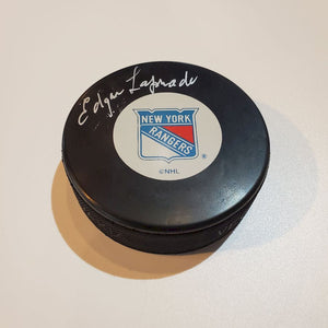 Edgar LaPrade Certified Authentic Autographed Hockey Puck