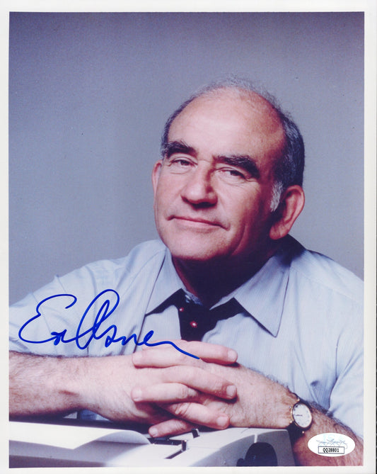 Edward Asner Signed Photo 8x10, in The Mary Tyler Moore Show, JSA & PSA