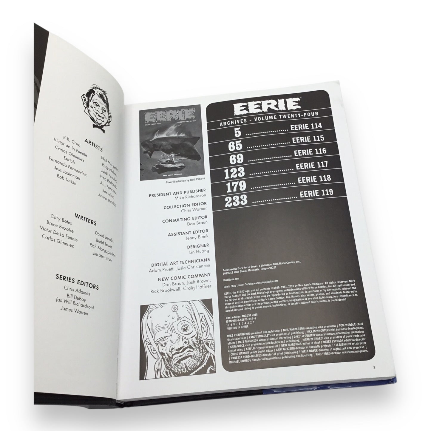 Eerie Archives Volume 24 Hardcover - Collecting Eerie #114-#119