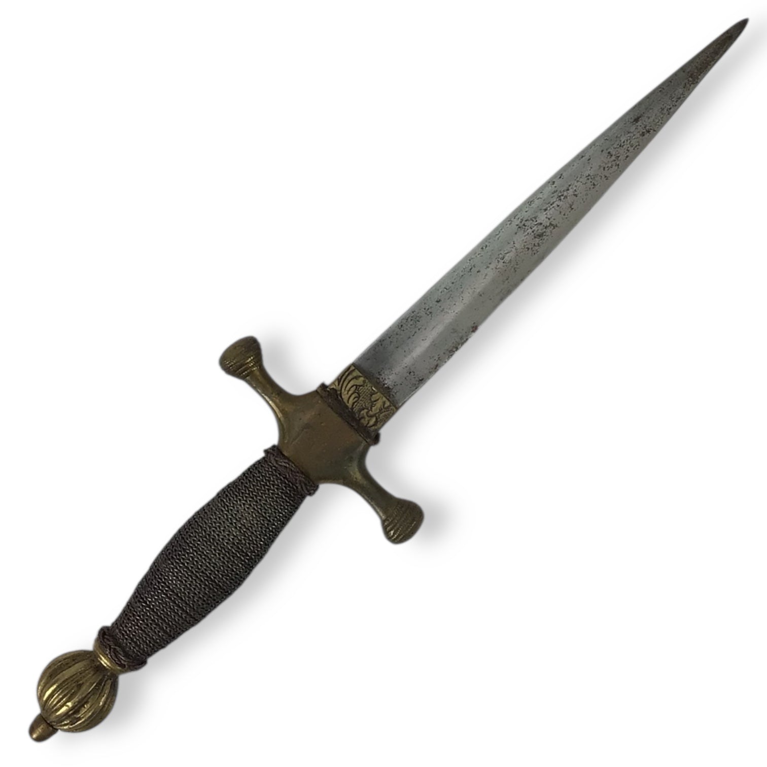 Elegant French or Spanish Naval Officer's Dirk Dagger 18th to 19th Century
