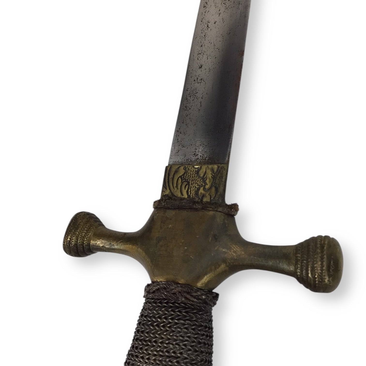 Elegant French or Spanish Naval Officer's Dirk Dagger 18th to 19th Century