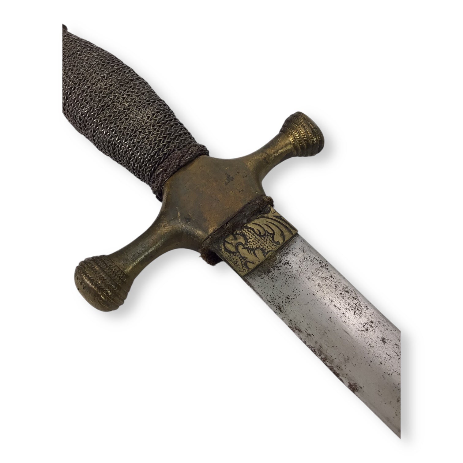 Elegant French or Spanish Naval Officer's Dirk Dagger 18th to 19th Century