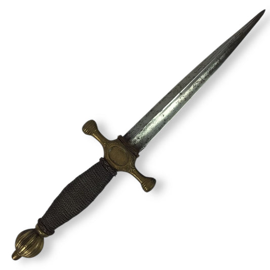 Elegant French or Spanish Naval Officer's Dirk Dagger 18th to 19th Century