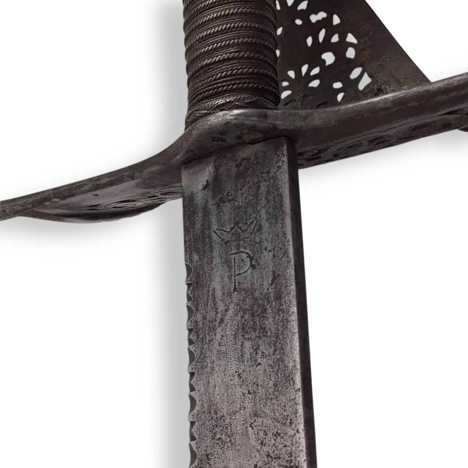Elegant Spanish Pierced Guard Left Hand Dagger 17th to 18th Century