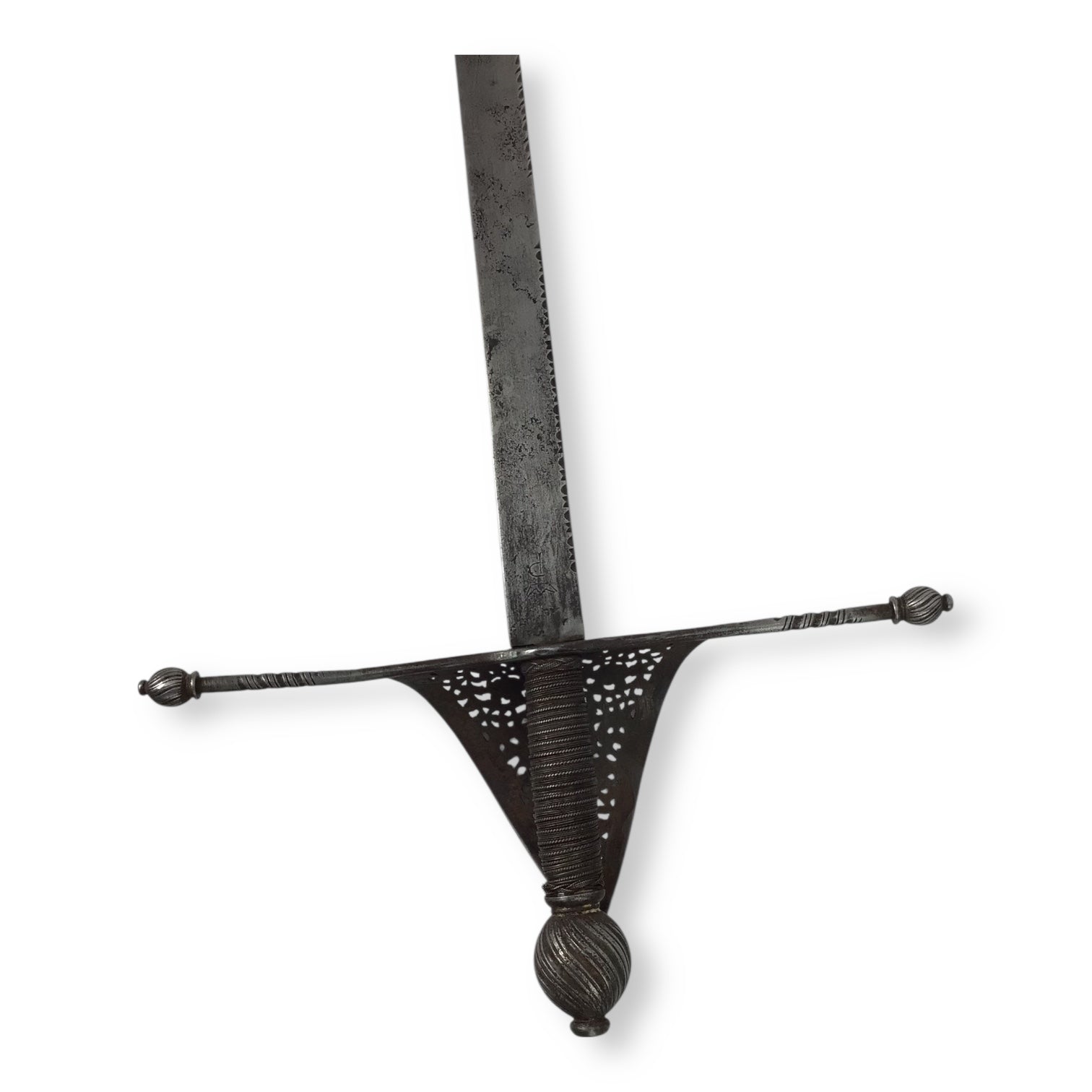 Elegant Spanish Pierced Guard Left Hand Dagger 17th to 18th Century