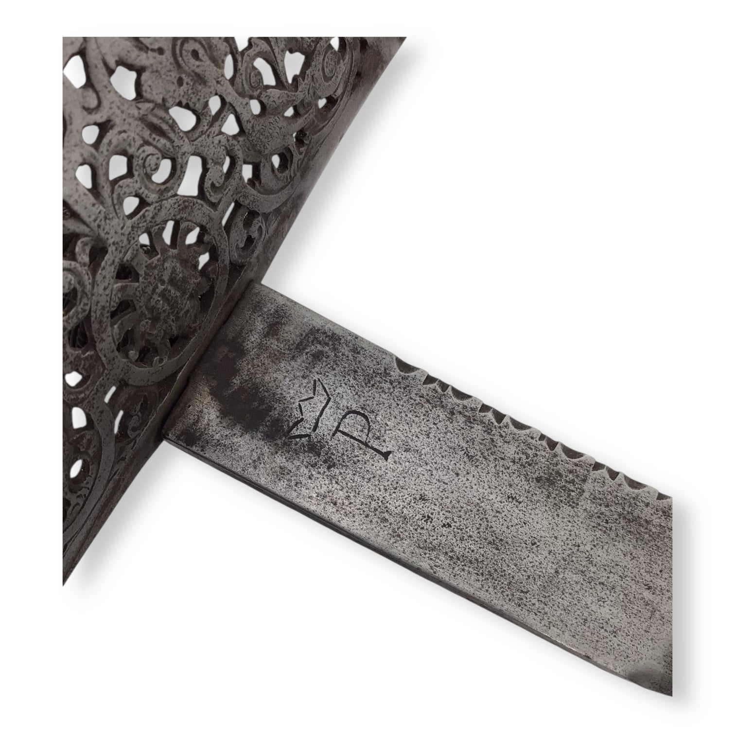 Elegant Spanish Pierced Guard Left Hand Dagger 17th to 18th Century