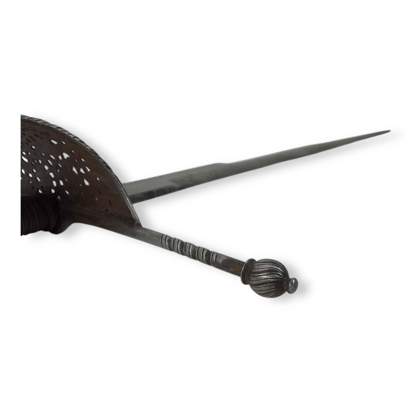 Elegant Spanish Pierced Guard Left Hand Dagger 17th to 18th Century