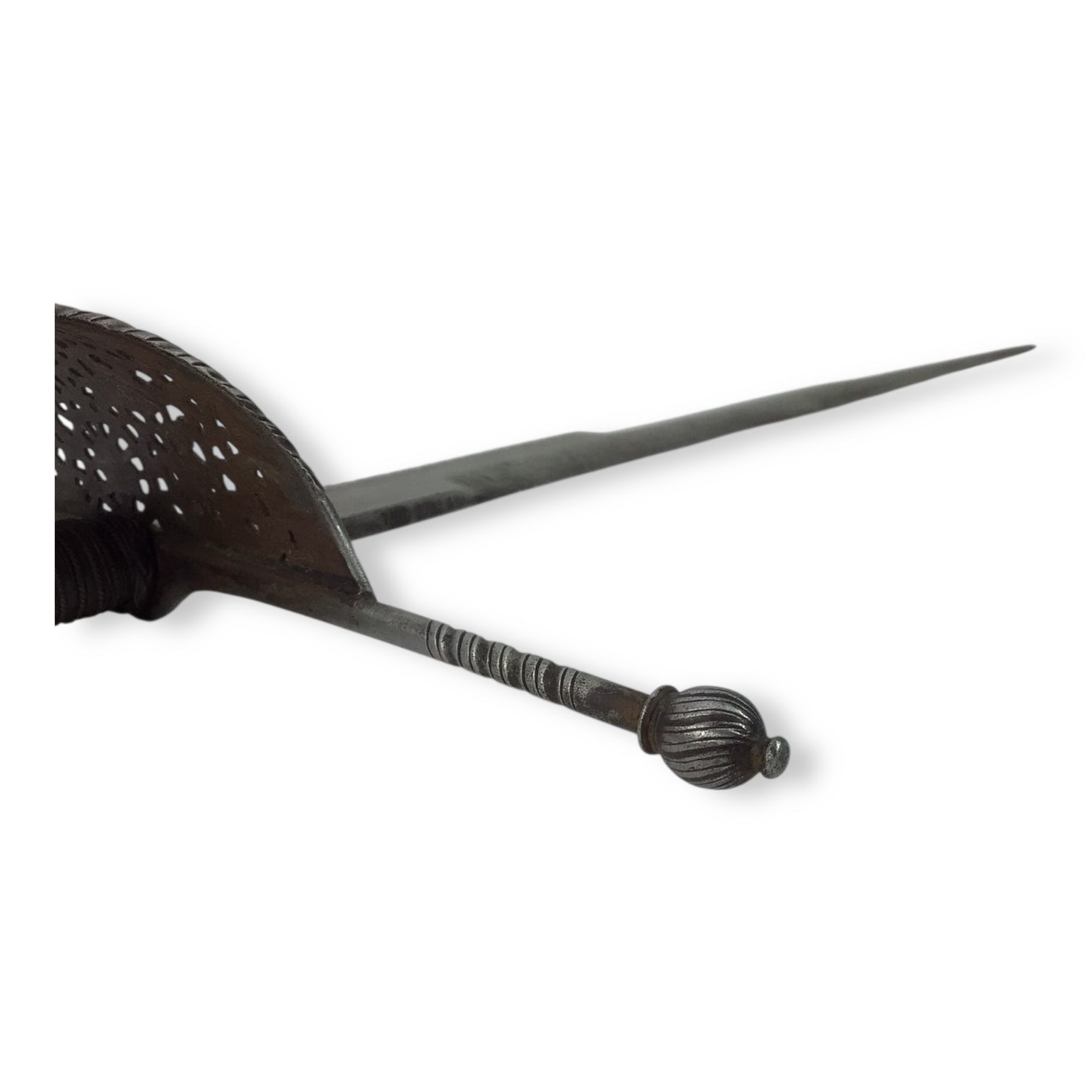 Elegant Spanish Pierced Guard Left Hand Dagger 17th to 18th Century