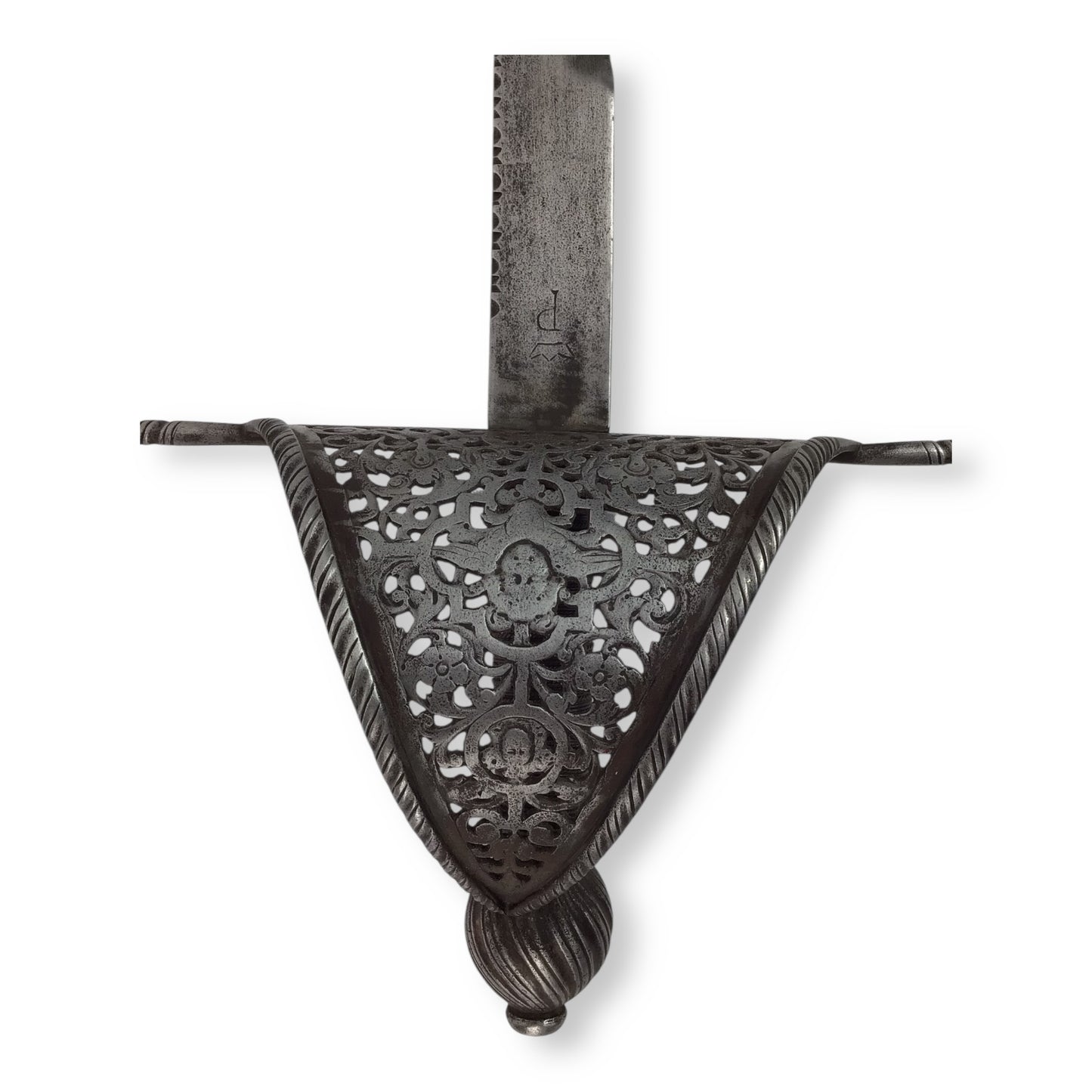 Elegant Spanish Pierced Guard Left Hand Dagger 17th to 18th Century