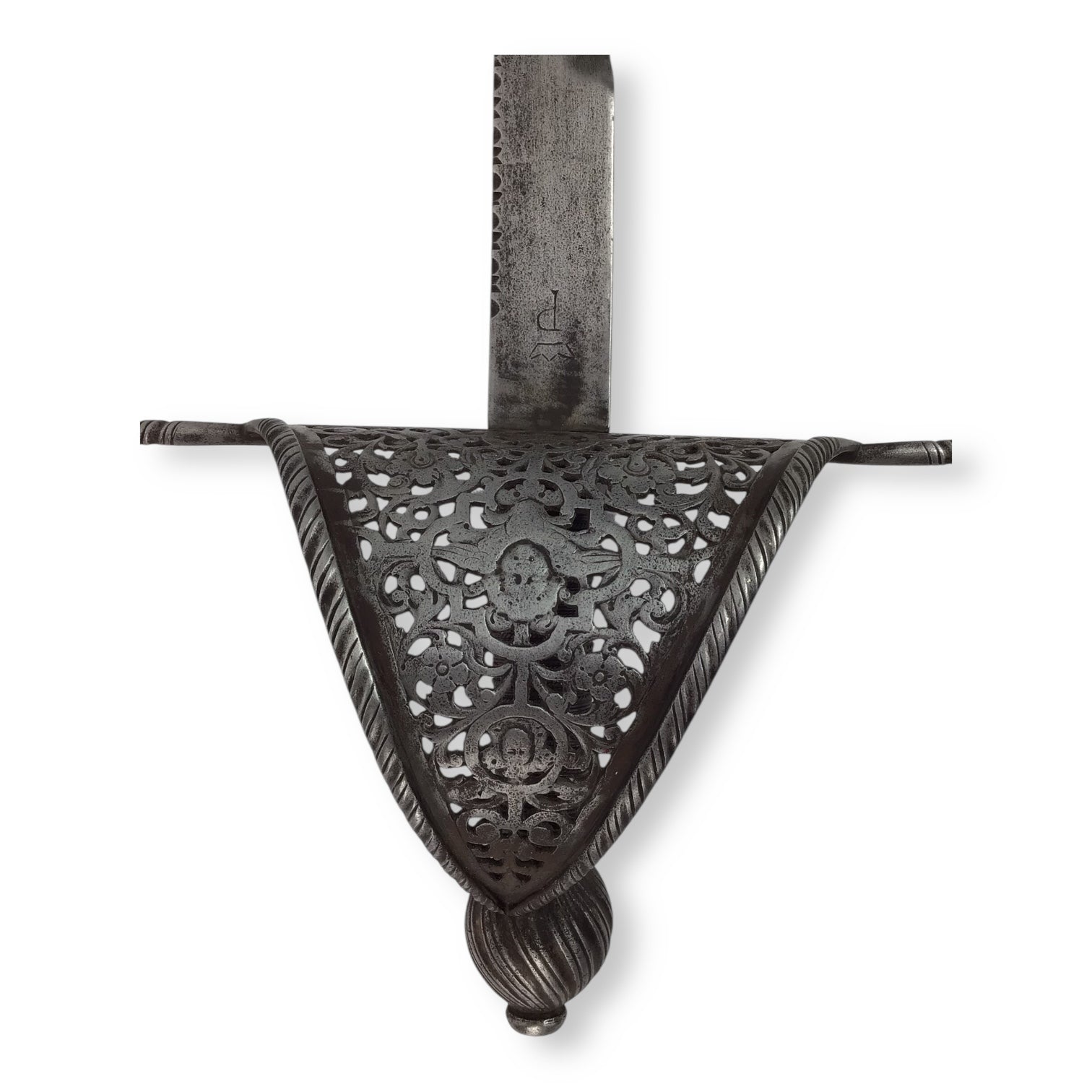 Elegant Spanish Pierced Guard Left Hand Dagger 17th to 18th Century