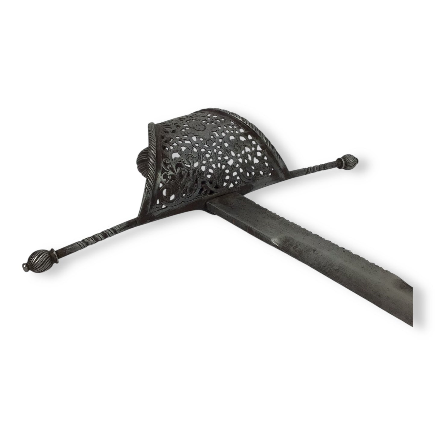 Elegant Spanish Pierced Guard Left Hand Dagger 17th to 18th Century