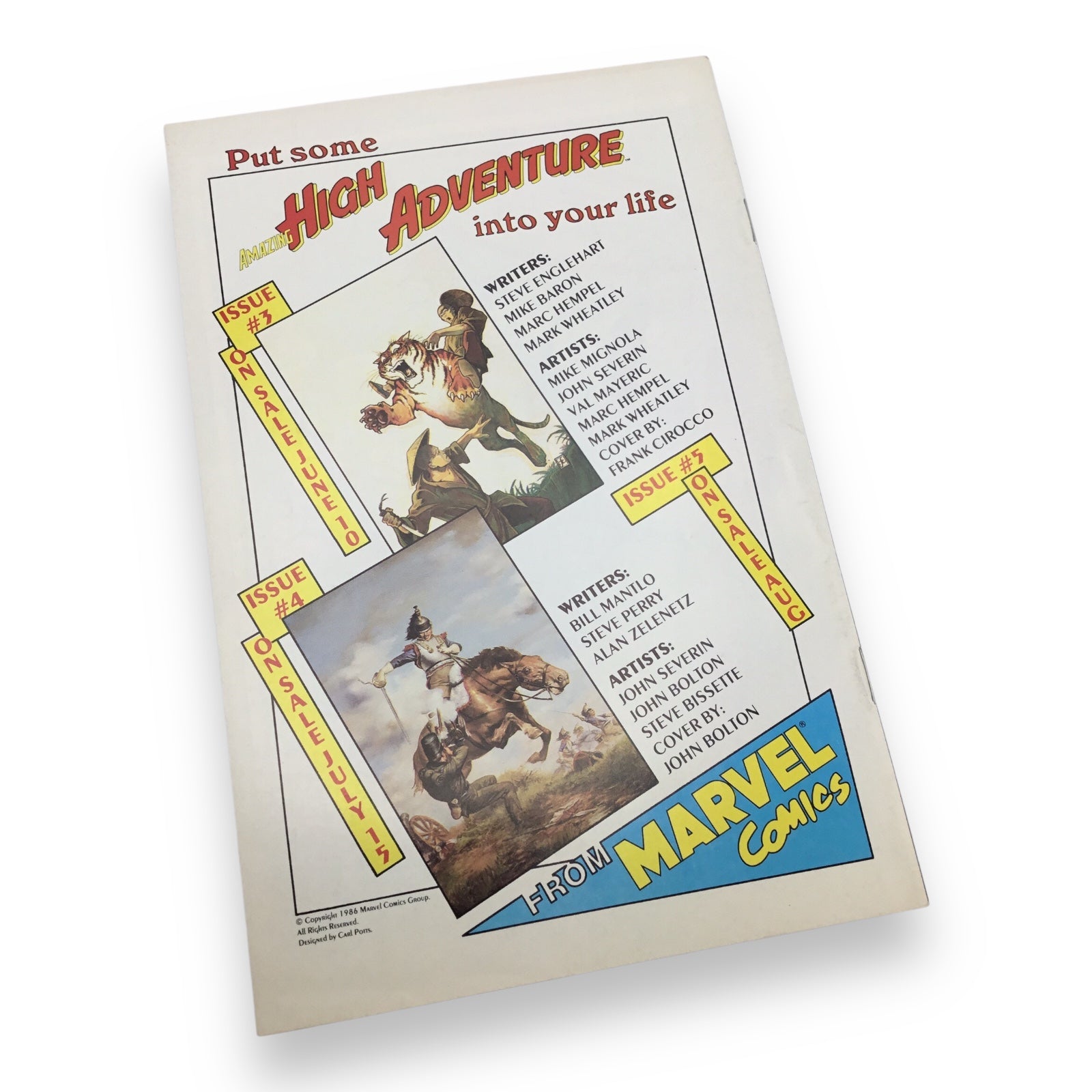 Elektra #1–8 Complete Set (1986, Marvel Comics) Signed by Mark A. Nelson