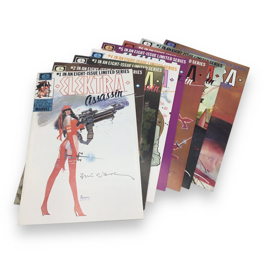 Elektra #1–8 Complete Set (1986, Marvel Comics) Signed by Mark A. Nelson