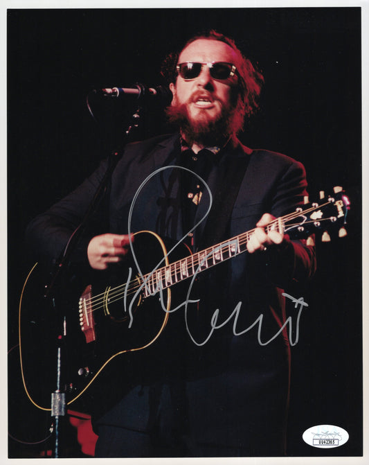 Elvis Costello Signed Photo 8x10, Elvis Costello Autograph Playing Guitar on Stage, Unique Photo, JSA and PSA Letter Double Certified Authentic UU42365