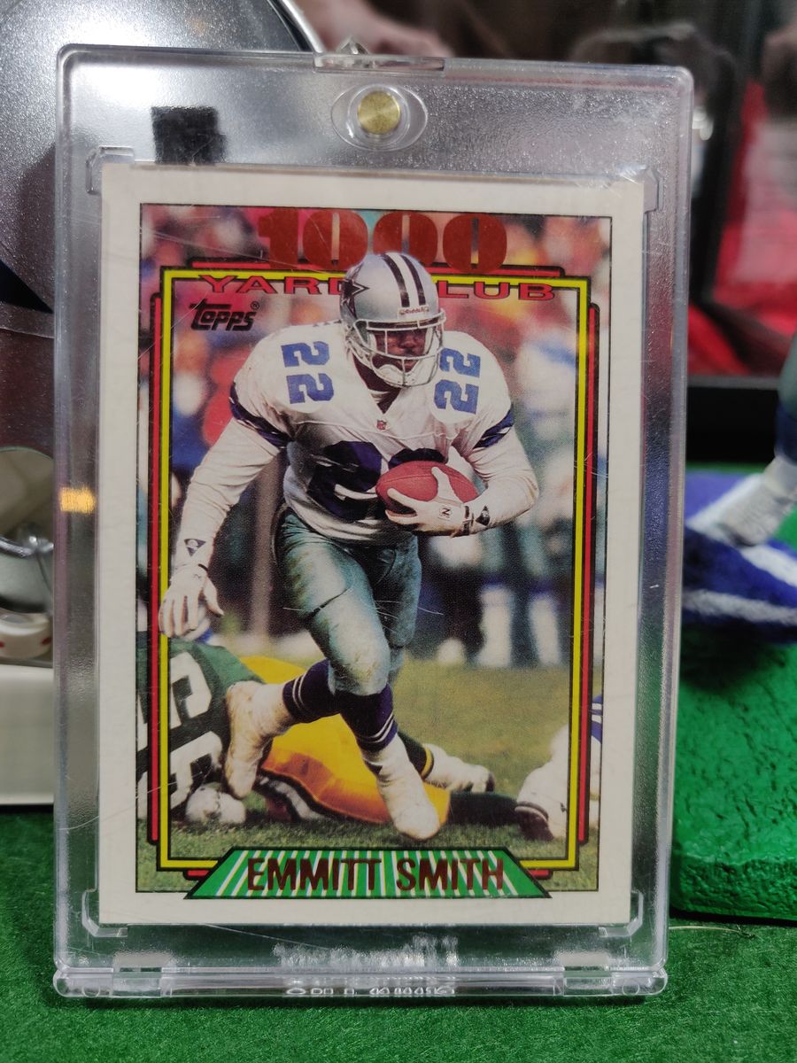 Emmitt Smith Dallas Cowboys Mini Helmet Card Display Case Collectible Auto  HOF Shadowbox Autograph