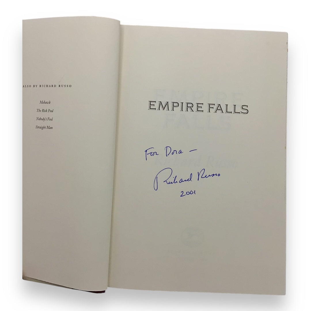 Empire Falls SIGNED by Richard Russo (First Edition, 2001)