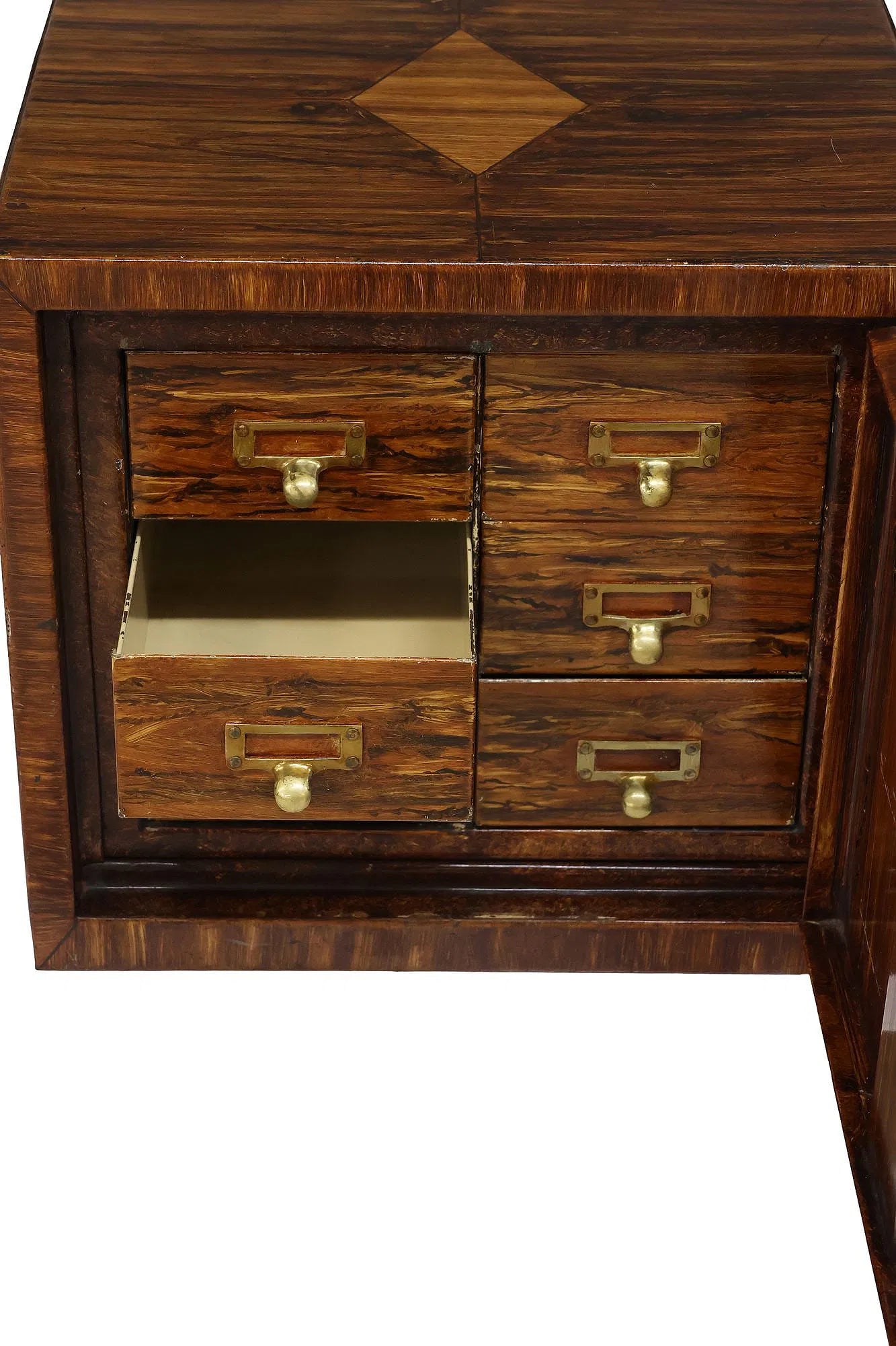 English Grain-Painted Metal Folio Safe | Early 20th Century