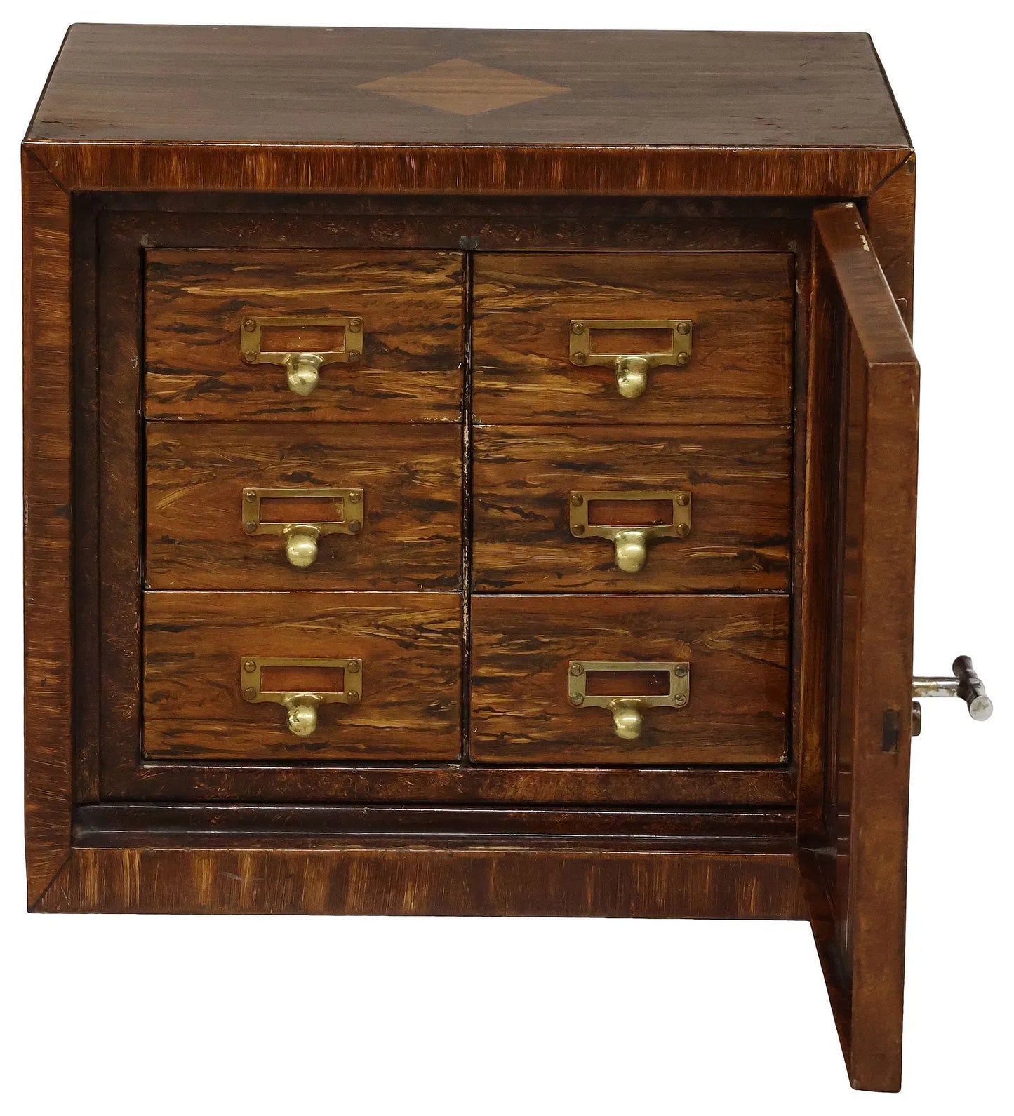 English Grain-Painted Metal Folio Safe | Early 20th Century